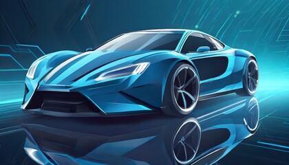 sports car 3d render of a symbol glittering  wallpaper car automobile sport luxury 3d 