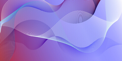 Abstract blue blend digital wave lines and technology transparent. Minimal carve wavy white and blue flowing wave lines and glowing moving lines. Futuristic technology and sound wave lines background