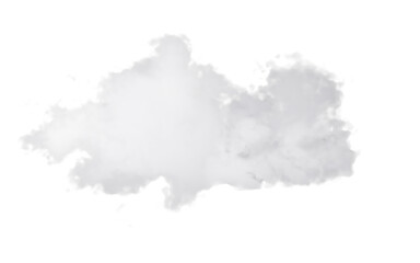 White cloud model, white smoke, 3d rendering.