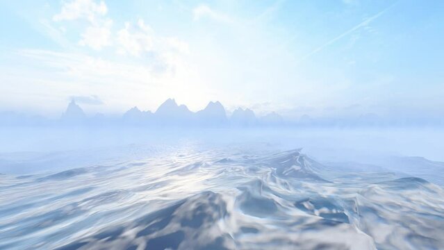 Travel quickly across the foggy sea
