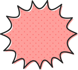 コミック調のゆるいふきだし素材