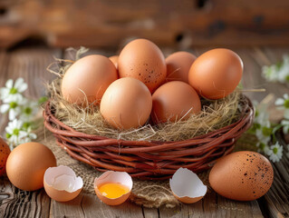 eggs in a basket