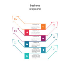 Infographic vector, graph. presentation. Business concepts, parts, steps, processes. Visualization of infographic data. Startup template. - Vector