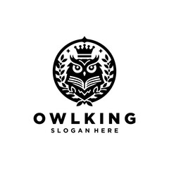 Modern and simple owl logo vector