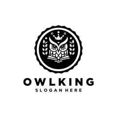 Modern and simple owl logo vector