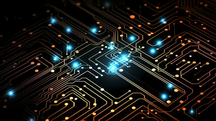 Circuit board background, technology and science concept background