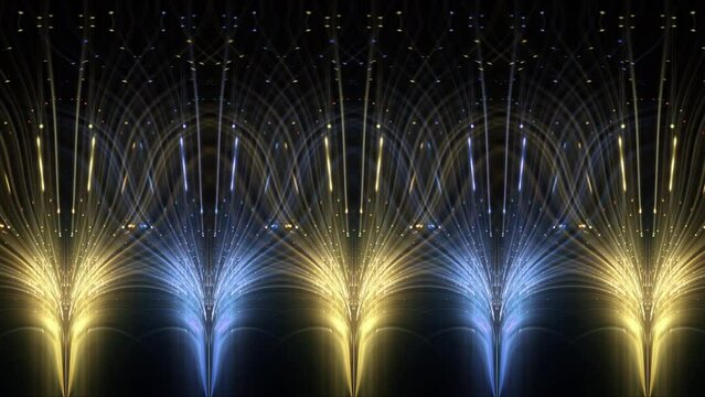 Golden Penta Rays Light Background