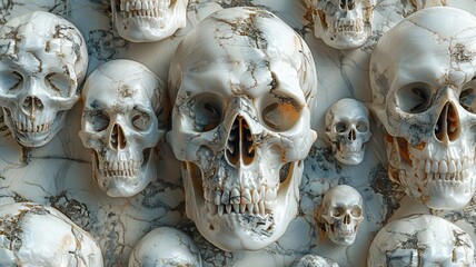 seamless wallpaper featuring a skull background