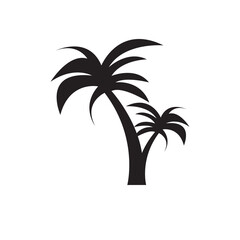 Fototapeta premium palm tree simple flat trendy style vector illustration on white background..eps