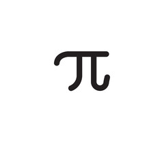  Pi icon vector simple flat trendy style illustration on white background..eps