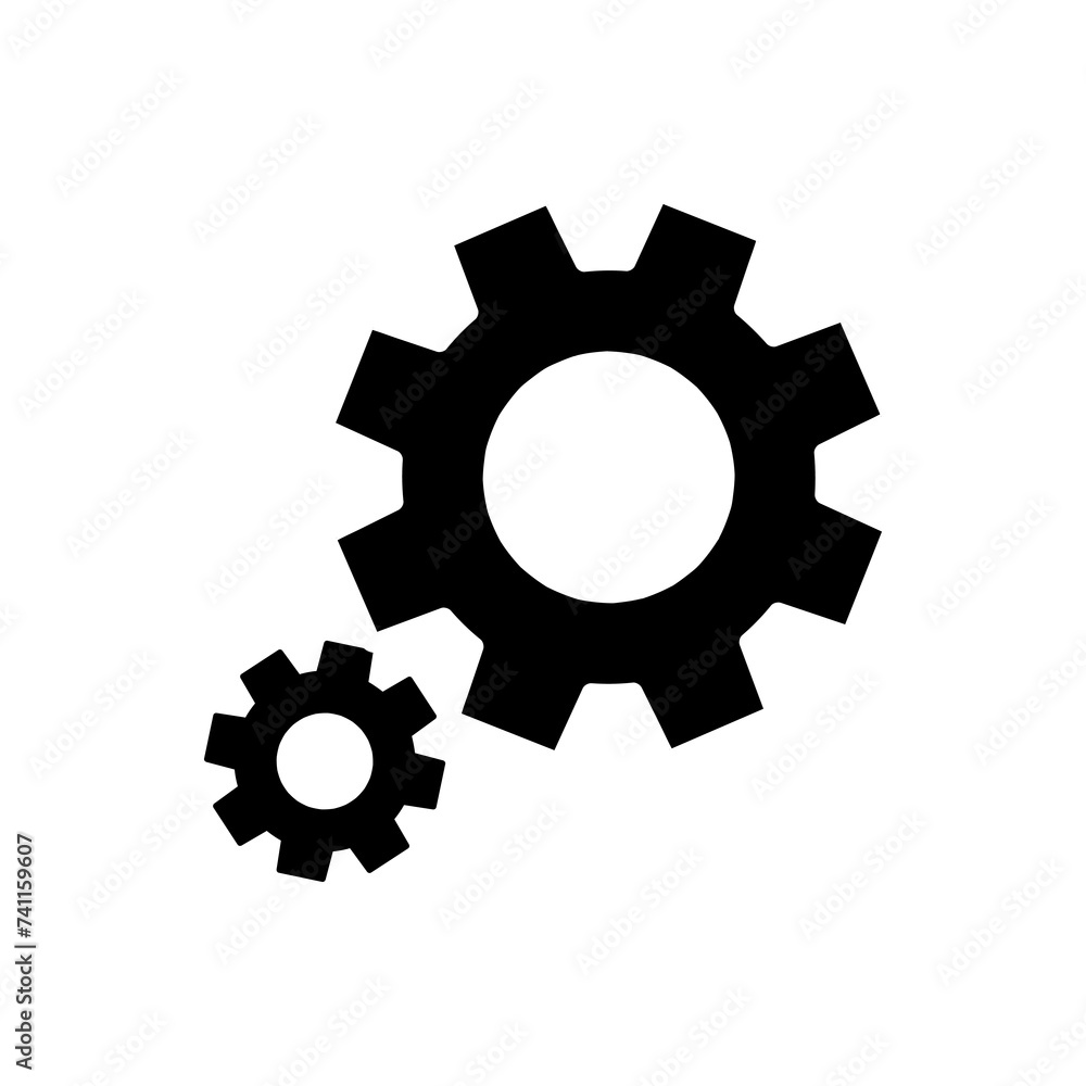 Poster settings icon. settings design simple flat trendy style vector illustration on white background..eps