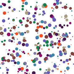 A colorful confetti glitter dot texture design element.