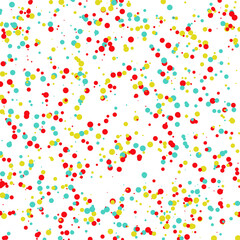 A colorful confetti glitter dot texture design element.