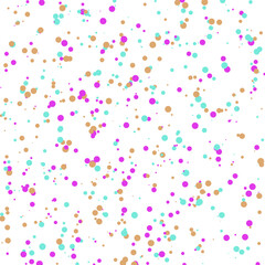 A colorful confetti glitter dot texture design element.