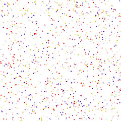 A colorful confetti glitter dot texture design element.