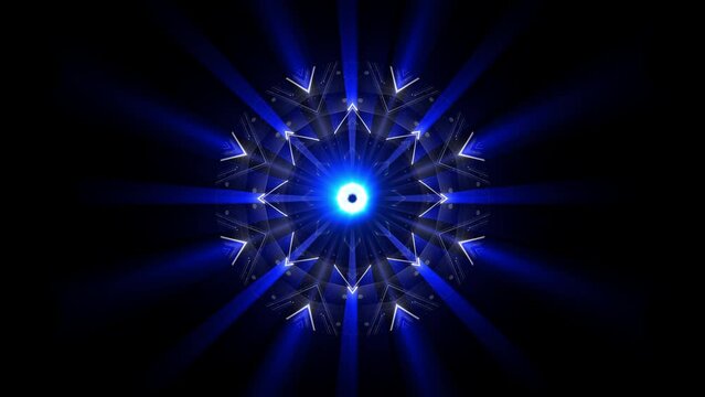 Blue Space Octor Abstract Star UltraHD Video Art VJ Loop