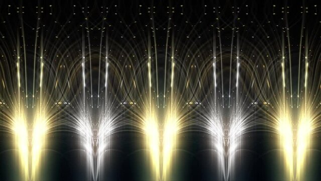 Gray and Gold Penta God Rays Abstract Motion Background Ultra HD