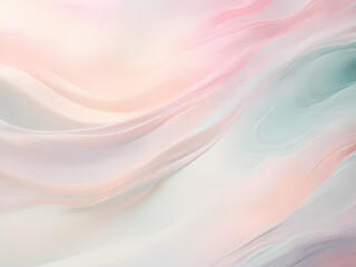 Design high-quality simple abstract art images, focusing on fluid lines and pastel hues