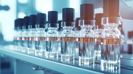 Pharmaceutical machinery working on pharmaceutical glass bottle production line