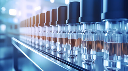 Pharmaceutical machinery working on pharmaceutical glass bottle production line