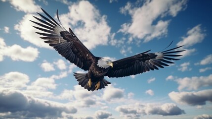 bald eagle in flight