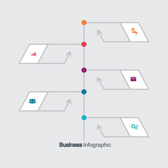 Infographic vector, graph. presentation. Business concepts, parts, steps, processes. Visualization of infographic data. Startup template. - Vector