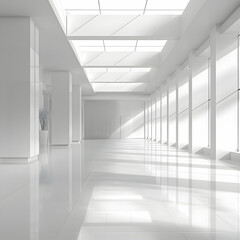 empty corridor in building