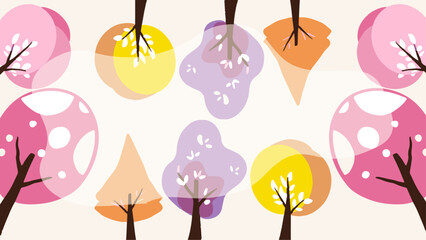 Colorful colourful vector creative floral spring background