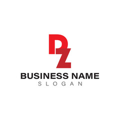 vector design elements for your company logo, letter dz logo. modern logo design, business corporate template. dz monogram logo.