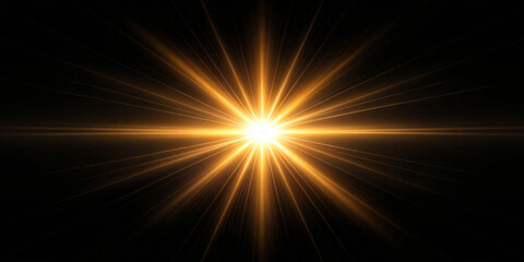 Abstract Light Burst Background with Rays and Glowing Energy 