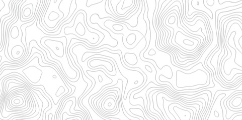 The stylized height of the topographic map contour in lines and contours isolated on transparent. Black and white topography contour lines map isolated on white background.