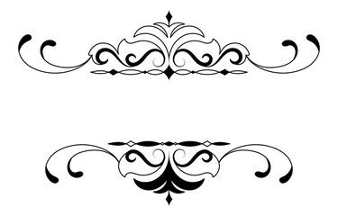 vintage horizontal frame Label lines for making catalogs and brochures for coffee shops and boutiques.