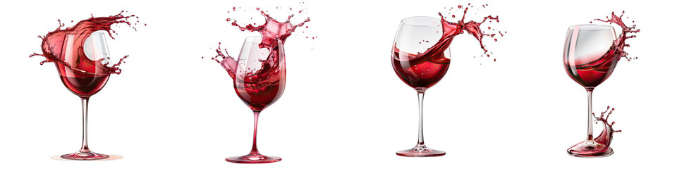  Delicious red drink splash Hyperrealistic Highly Detailed Isolated On Transparent Background Png File