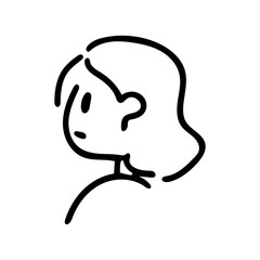 Cute female cartoon character