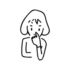 Cute female cartoon character