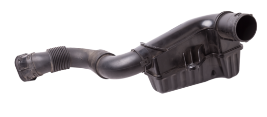 Filter housing for cleaning the intake manifold of the car engine made of black plastic for air conditioning and prevent dust from entering passenger compartment. Sale spare parts for auto-parsing.