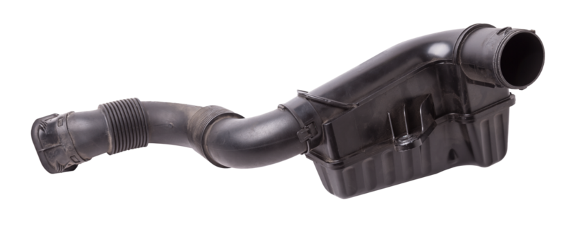 Filter housing for cleaning the intake manifold of the car engine made of black plastic for air conditioning and prevent dust from entering passenger compartment. Sale spare parts for auto-parsing.