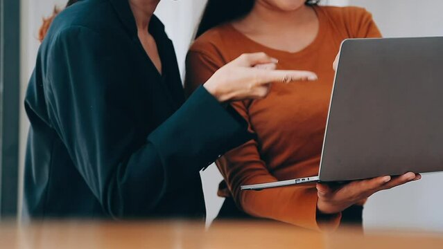 Team of business people are meeting to analyze data for marketing plan,Market research reports and income statistics, Financial and Accounting concept.