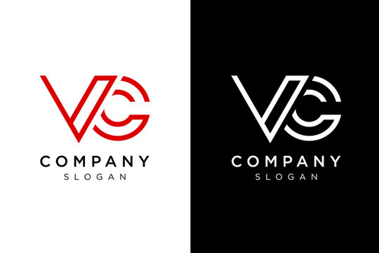 combination line V and C logo