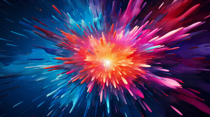 Horizontal colorful abstract wavy background with waves