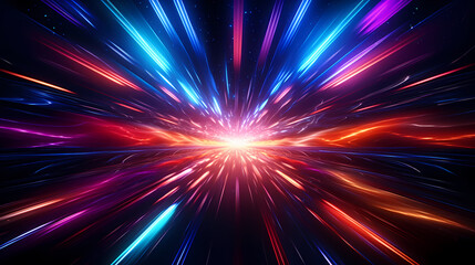 Horizontal colorful abstract wavy background with waves