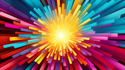 Horizontal colorful abstract wavy background with waves