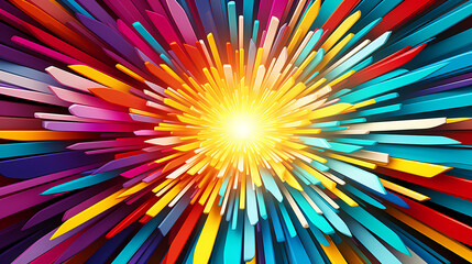 Horizontal colorful abstract wavy background with waves