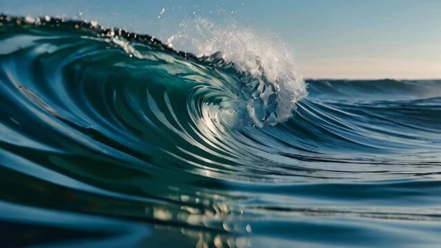 close up of beautiful waves