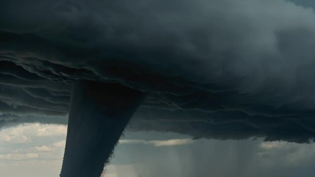 close up of tornado