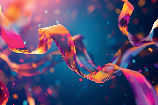 Dynamic streamers wallpaper, Generative AI