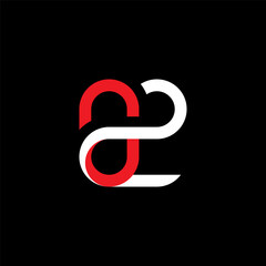 Number 02 logo red black color 