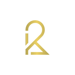 initial letter number K2 square logo concept