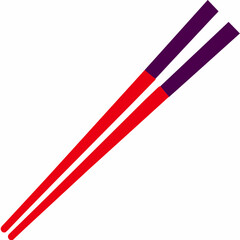 Chopstick vector isolated