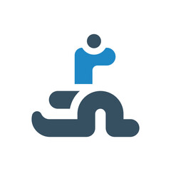 snake icon vector illustration